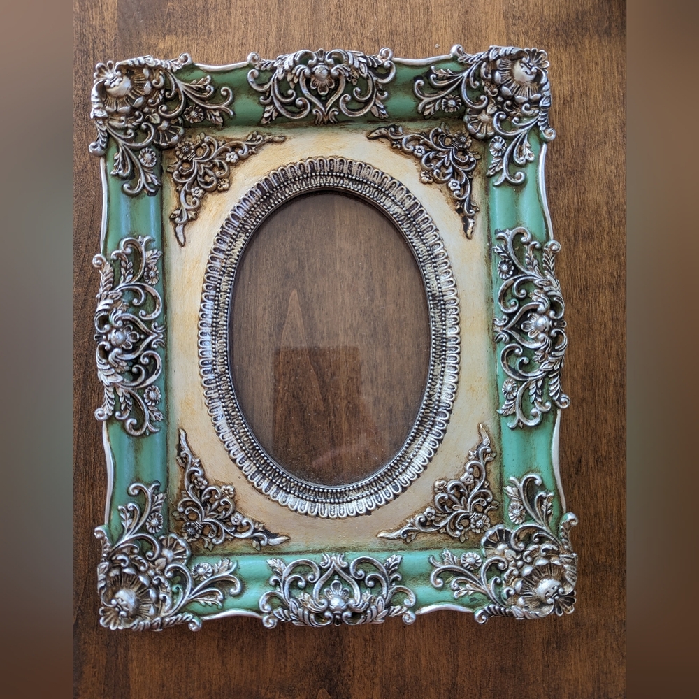 Unusual Estate Treasure Luxury Painted Stone? Photo or Mirror Frame